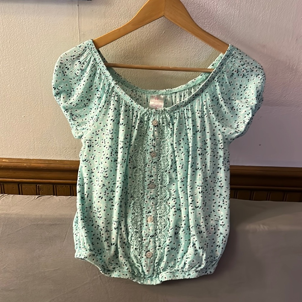 Button down floral blouse